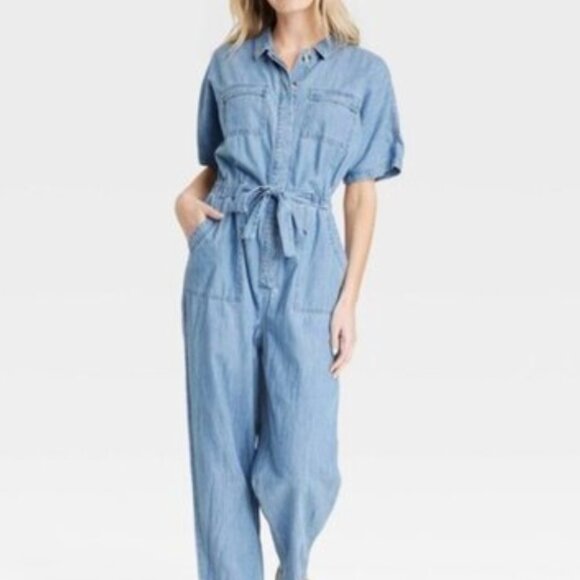 Universal Thread Pants - Target - Universal Thread Blue Denim Jumpsuit